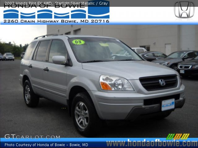 2003 Honda Pilot EX 4WD in Starlight Silver Metallic