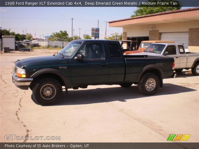 1998 Ford Ranger XLT Extended Cab 4x4 in Deep Emerald Green Metallic