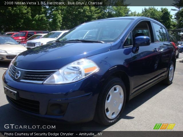 2008 Nissan Versa 1.8 S Hatchback in Blue Onyx
