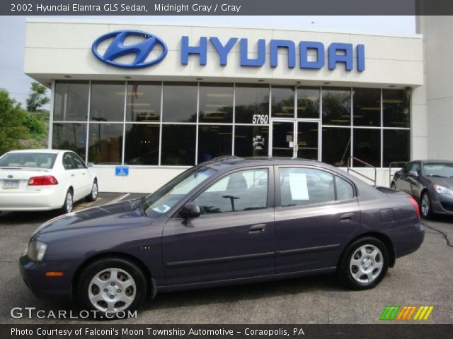 2002 Hyundai Elantra GLS Sedan in Midnight Gray