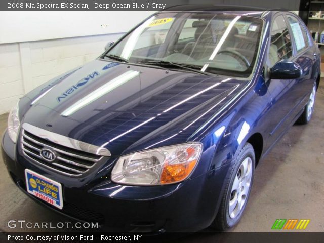 2008 Kia Spectra EX Sedan in Deep Ocean Blue