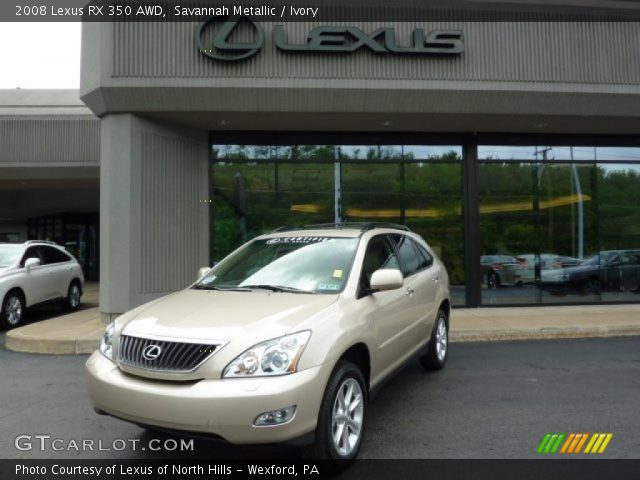 2008 Lexus RX 350 AWD in Savannah Metallic