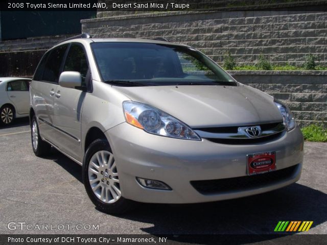 2008 Toyota Sienna Limited AWD in Desert Sand Mica