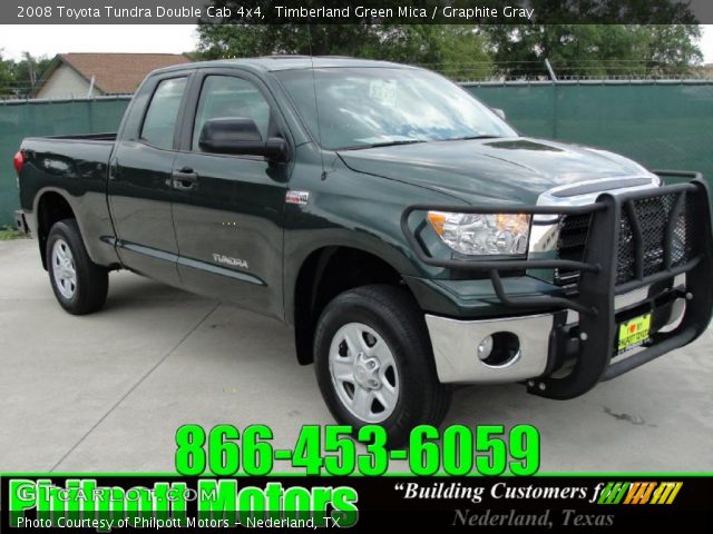 2008 Toyota Tundra Double Cab 4x4 in Timberland Green Mica