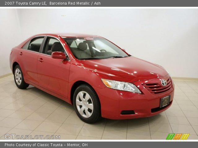 2007 Toyota Camry LE in Barcelona Red Metallic