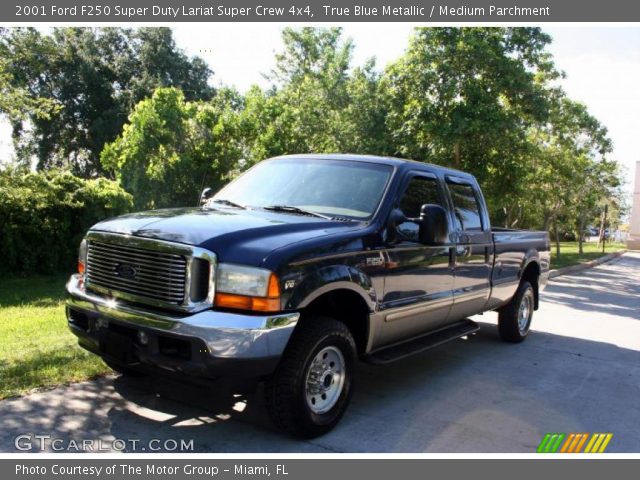 2001 Ford F250 Super Duty Lariat Super Crew 4x4 in True Blue Metallic