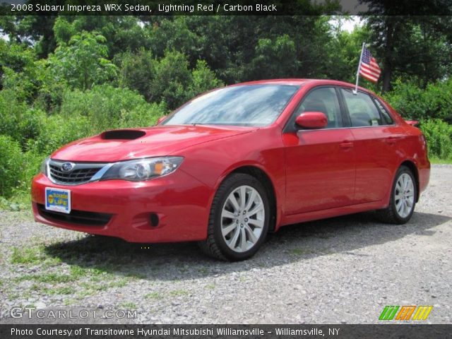 2008 Subaru Impreza WRX Sedan in Lightning Red