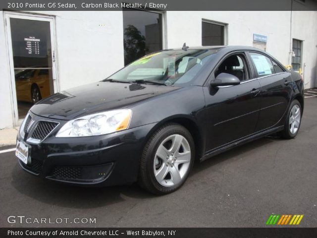 2010 Pontiac G6 Sedan in Carbon Black Metallic