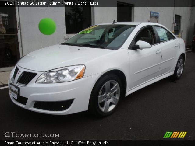 2010 Pontiac G6 Sedan in Summit White