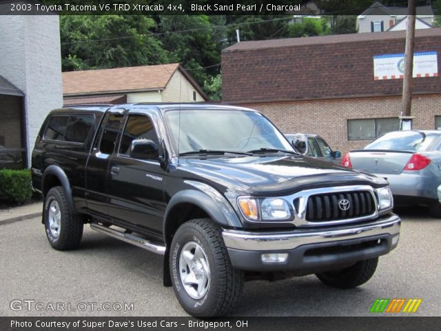 2003 Toyota Tacoma V6 TRD Xtracab 4x4 in Black Sand Pearl