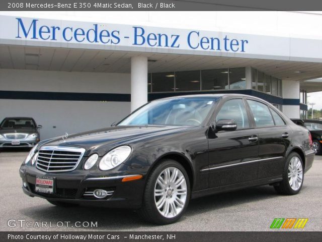 2008 Mercedes-Benz E 350 4Matic Sedan in Black