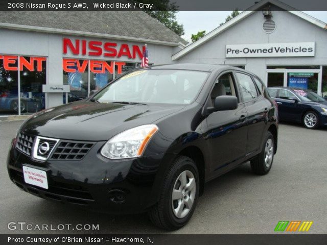 2008 Nissan Rogue S AWD in Wicked Black