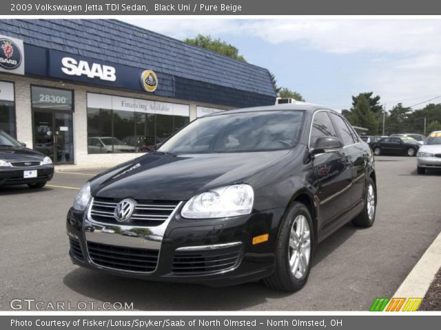 2009 Volkswagen Jetta TDI Sedan in Black Uni