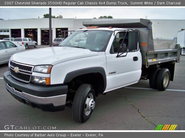 2007 Chevrolet Silverado 3500HD Regular Cab Chassis 4x4 Dump Truck in Summit White