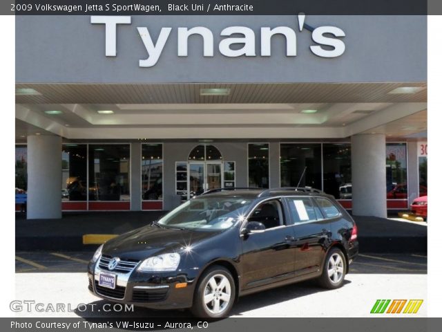 2009 Volkswagen Jetta S SportWagen in Black Uni