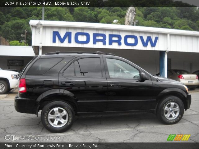 Ebony Black 04 Kia Sorento Lx 4wd Gray Interior Gtcarlot Com Vehicle Archive