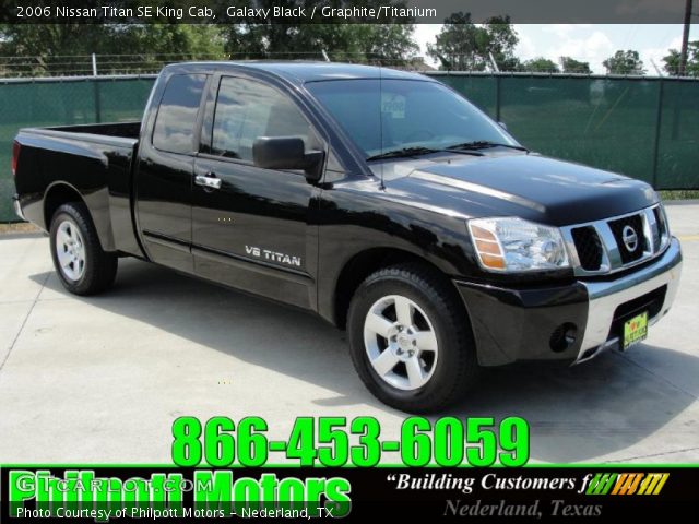 2006 Nissan Titan SE King Cab in Galaxy Black