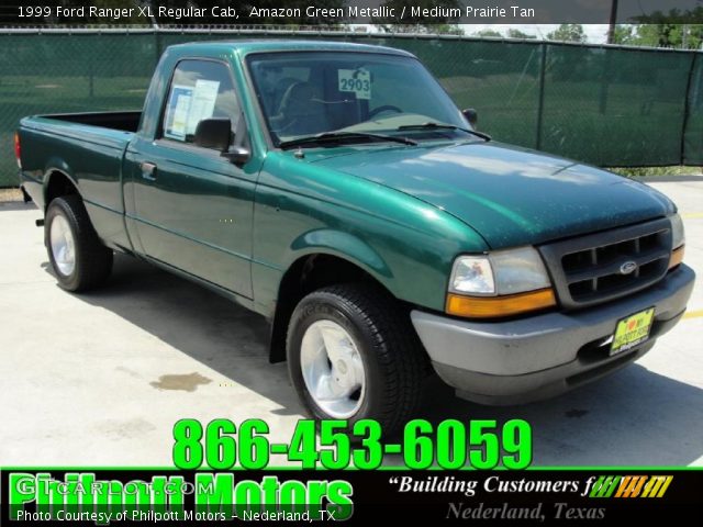 1999 Ford Ranger XL Regular Cab in Amazon Green Metallic