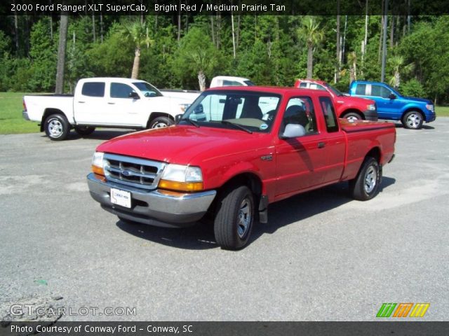 2000 Ford Ranger XLT SuperCab in Bright Red