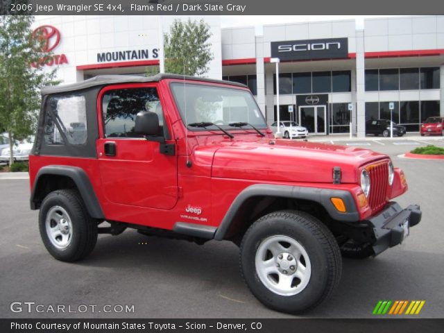 2006 Jeep Wrangler SE 4x4 in Flame Red
