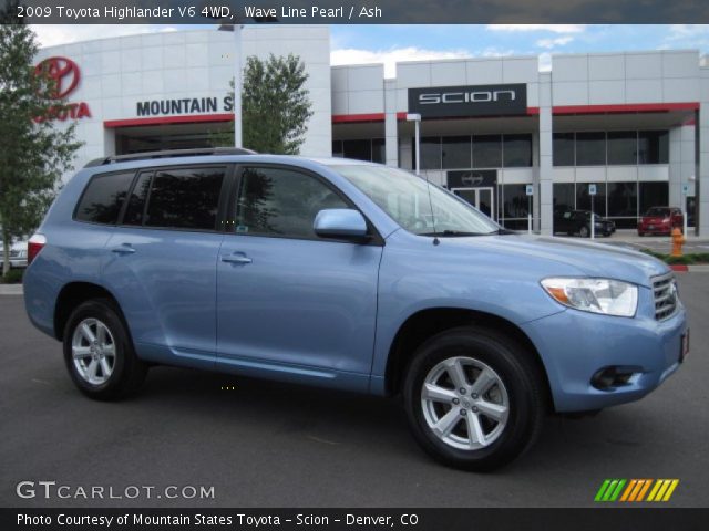 2009 Toyota Highlander V6 4WD in Wave Line Pearl