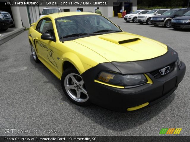2003 Ford Mustang GT Coupe in Zinc Yellow