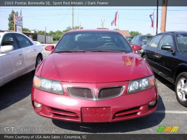 2003 Pontiac Bonneville SE in Sport Red Metallic