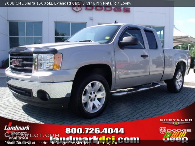 2008 GMC Sierra 1500 SLE Extended Cab in Silver Birch Metallic