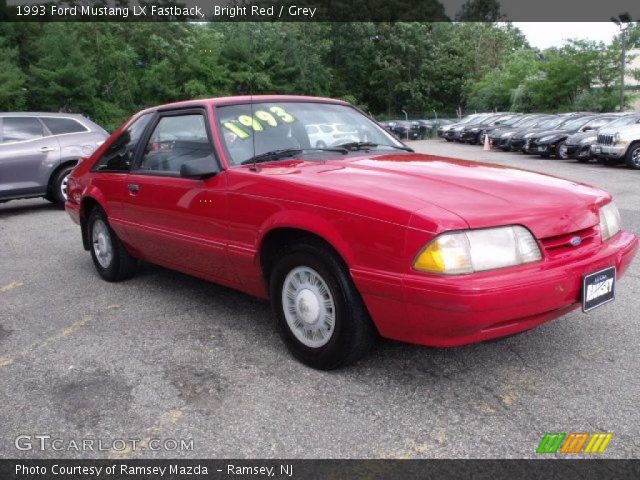 1993 Ford Mustang LX Fastback in Bright Red