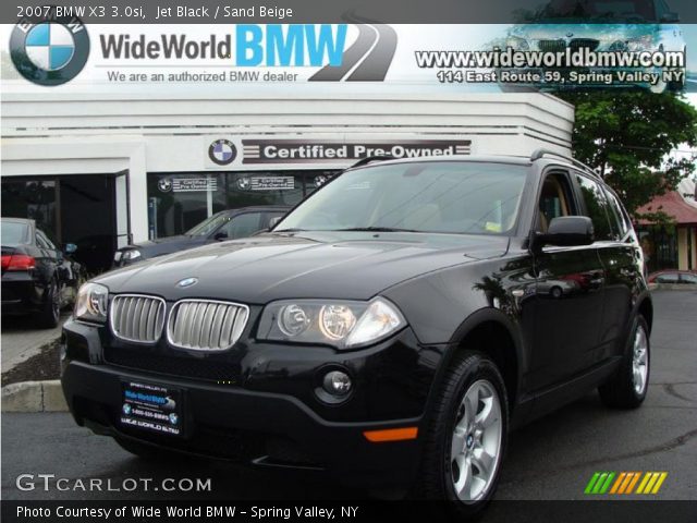 2007 BMW X3 3.0si in Jet Black