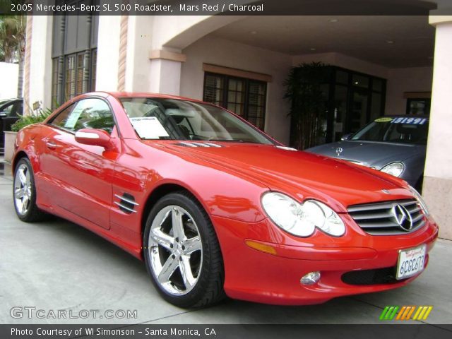 2005 Mercedes-Benz SL 500 Roadster in Mars Red