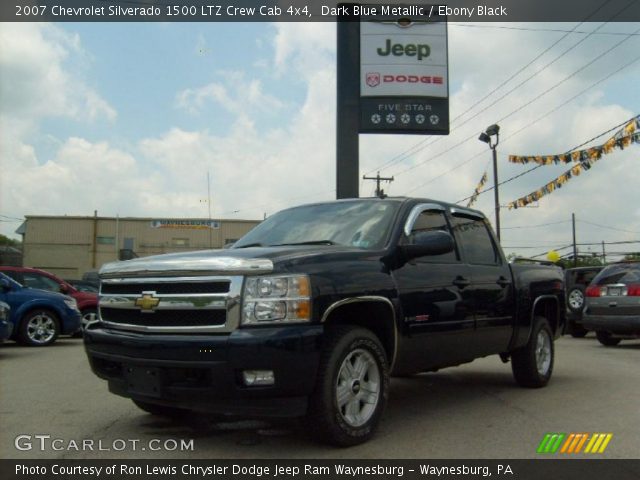 2007 Chevrolet Silverado 1500 LTZ Crew Cab 4x4 in Dark Blue Metallic