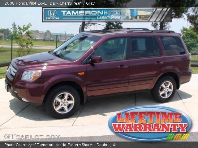 2008 Honda Pilot EX-L in Dark Cherry Pearl