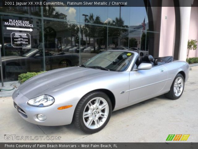 2001 Jaguar XK XK8 Convertible in Platinum Silver Metallic