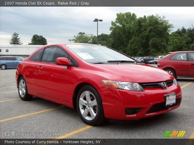 2007 Honda Civic EX Coupe in Rallye Red