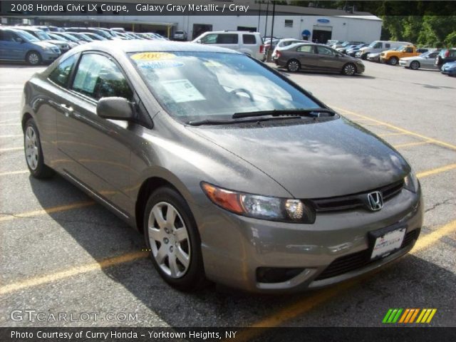 2008 Honda Civic LX Coupe in Galaxy Gray Metallic