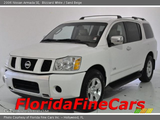 2006 Nissan Armada SE in Blizzard White