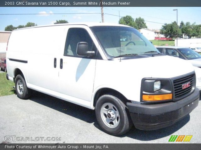 2003 GMC Savana Van 1500 Cargo in Summit White