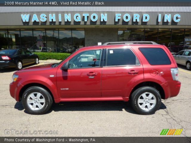 2008 Mercury Mariner I4 4WD in Vivid Red Metallic
