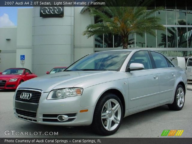 2007 Audi A4 2.0T Sedan in Light Silver Metallic