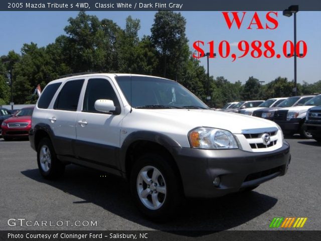 2005 Mazda Tribute s 4WD in Classic White