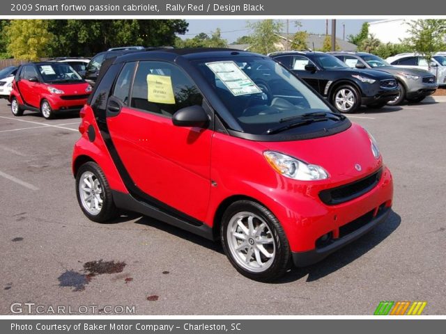2009 Smart fortwo passion cabriolet in Rally Red