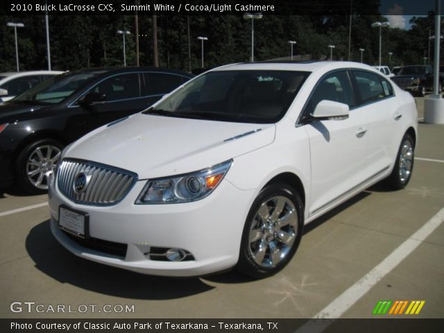 2010 Buick LaCrosse CXS in Summit White