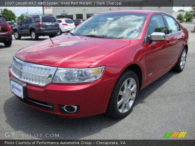 2007 Lincoln MKZ AWD Sedan in Vivid Red Metallic