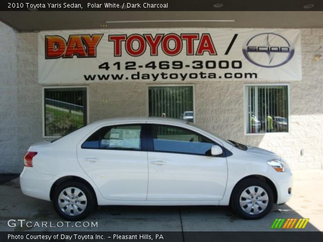 2010 Toyota Yaris Sedan in Polar White