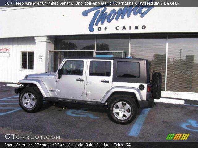 2007 Jeep Wrangler Unlimited Sahara in Bright Silver Metallic