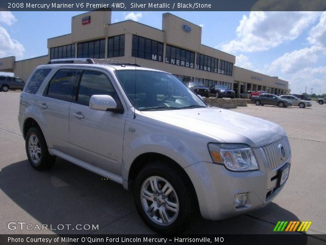 2008 Mercury Mariner V6 Premier 4WD in Silver Metallic