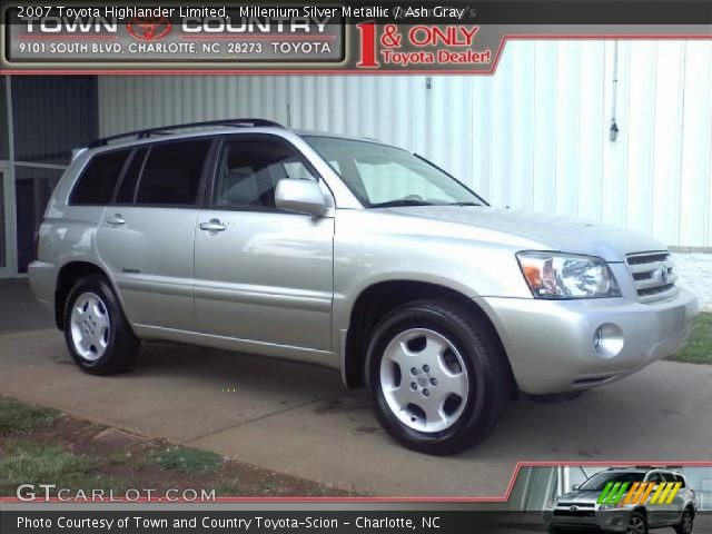 2007 Toyota Highlander Limited in Millenium Silver Metallic