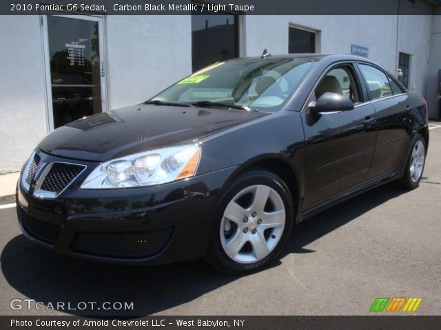 2010 Pontiac G6 Sedan in Carbon Black Metallic