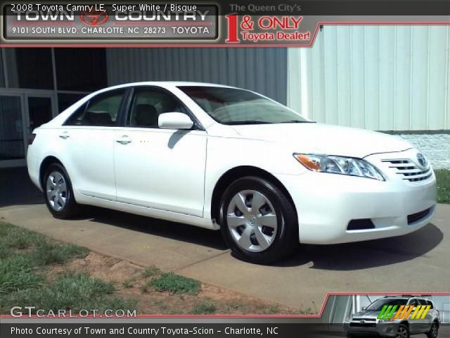 2008 Toyota Camry LE in Super White